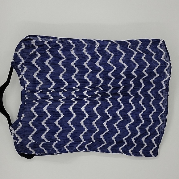 H&M Label of Graded Goods Chevron Print Tunic Beach Sheer Coverup Size 4 - Picture 6 of 11